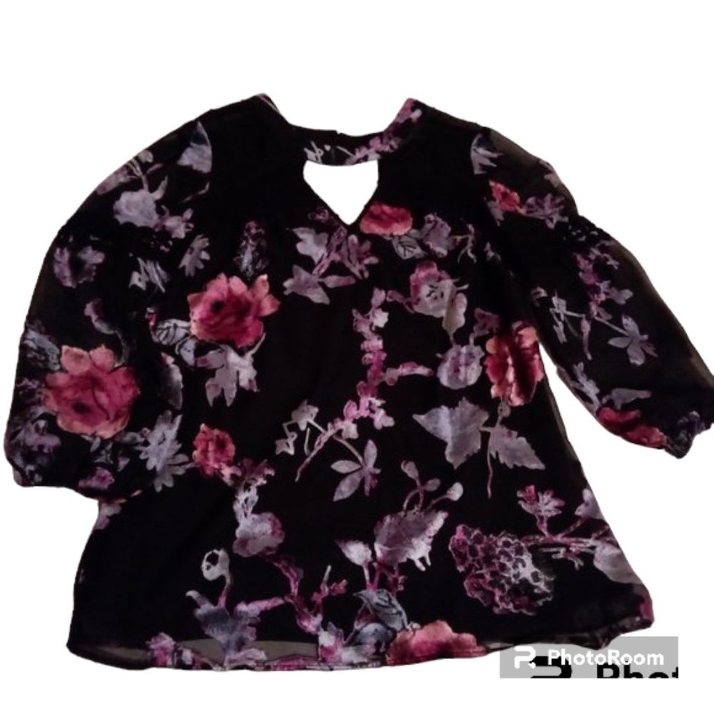 Danielrainn long sleeved glamorous blouse sz S